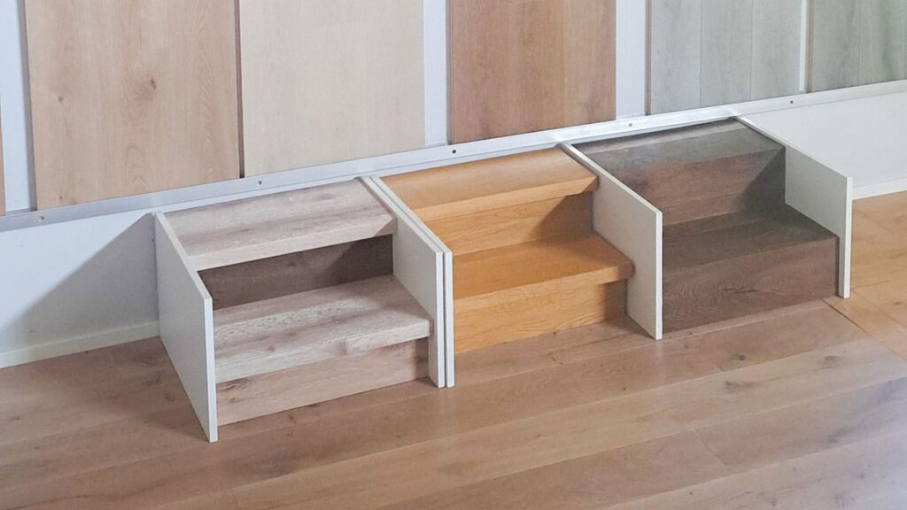Parkettwelt Jeni Ausstellung Parkettboden Treppen